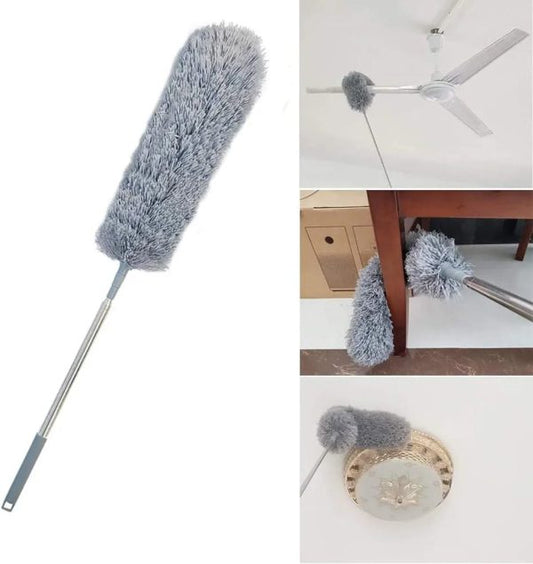 Extendable Microfiber Long Handle Fan/Wall Duster