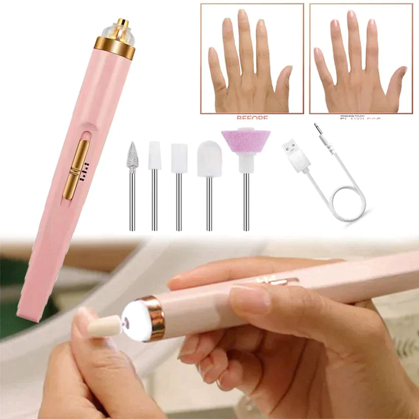 Rechargeable Flawless Salon Nail Finishing