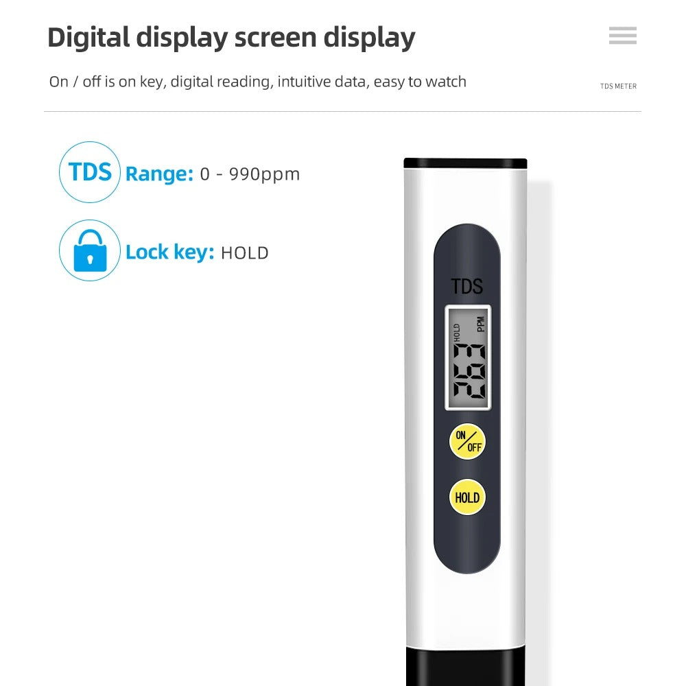 TDS Meter Digital Water Quality Tester