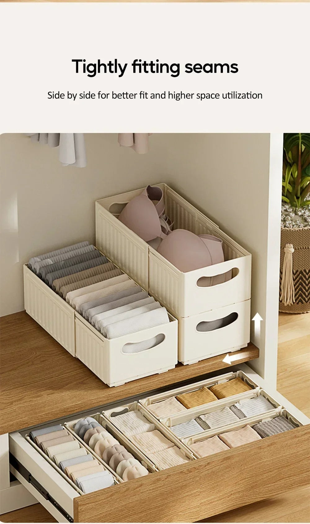 Telescopic Organizer Storage Box - Expandable Storage Solution for Every Space