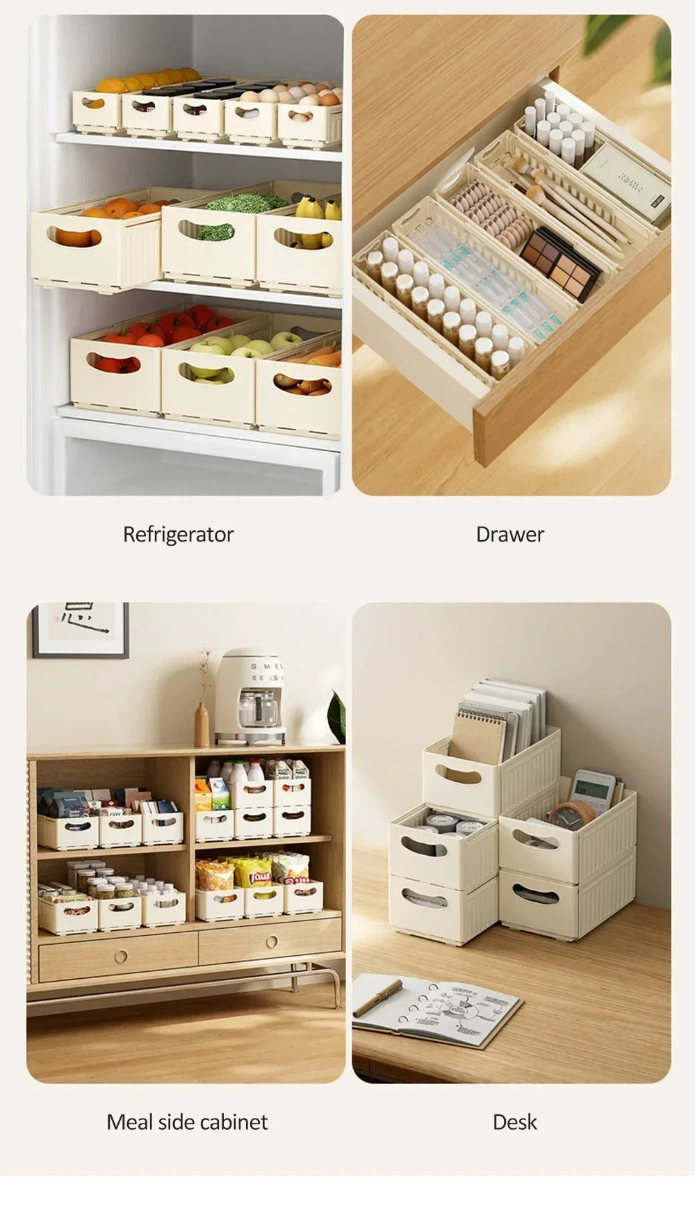 Telescopic Organizer Storage Box - Expandable Storage Solution for Every Space