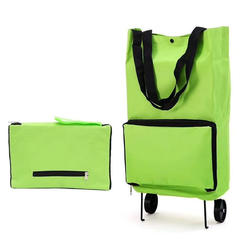 New Foldable Shopping Bag with Wheels Mix/Random Colors