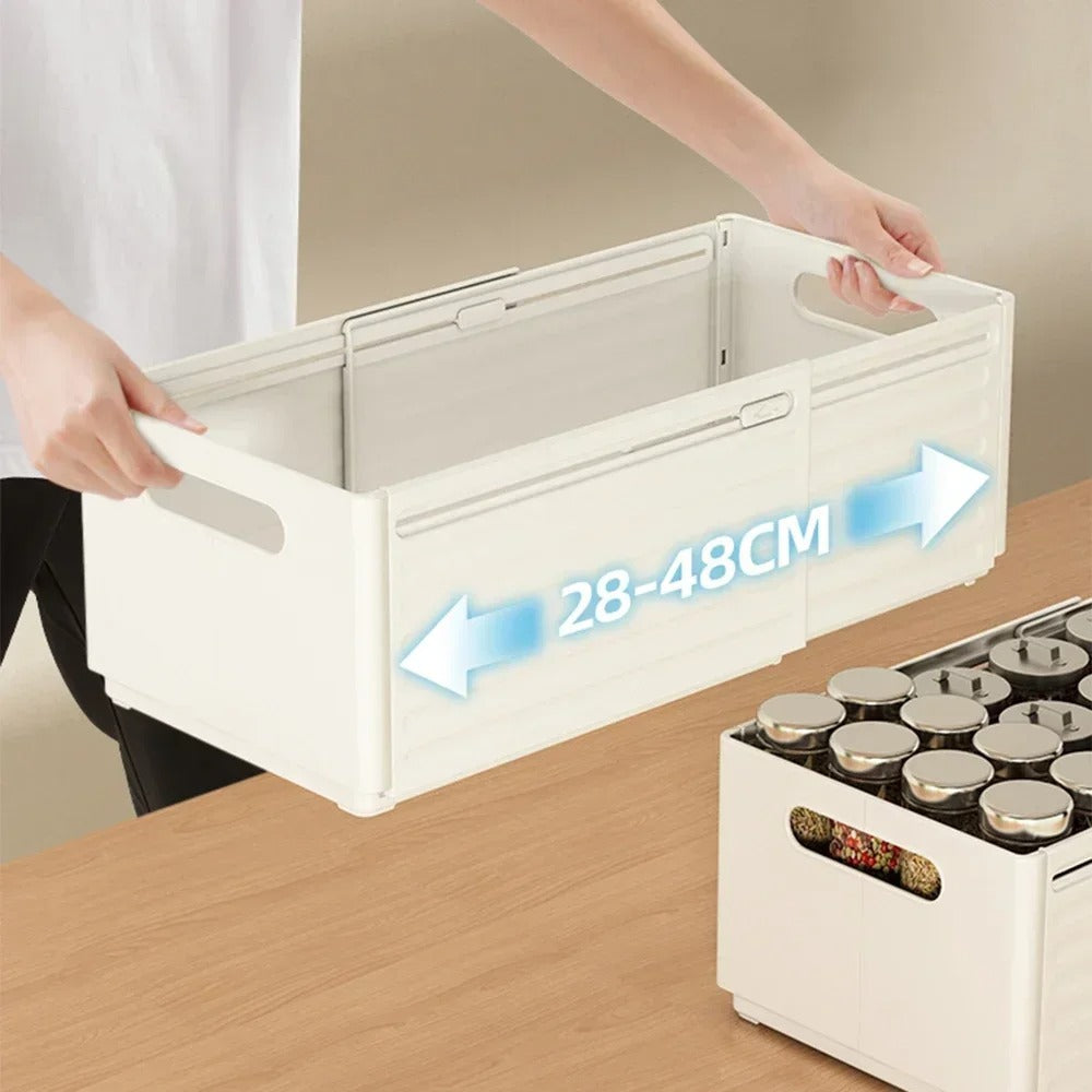 Telescopic Organizer Storage Box - Expandable Storage Solution for Every Space