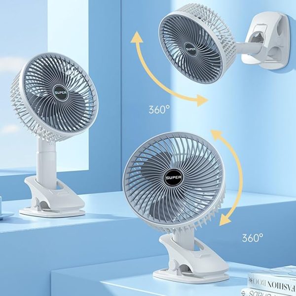 New Portable 3 Gears Rechargeable Desktop Fan