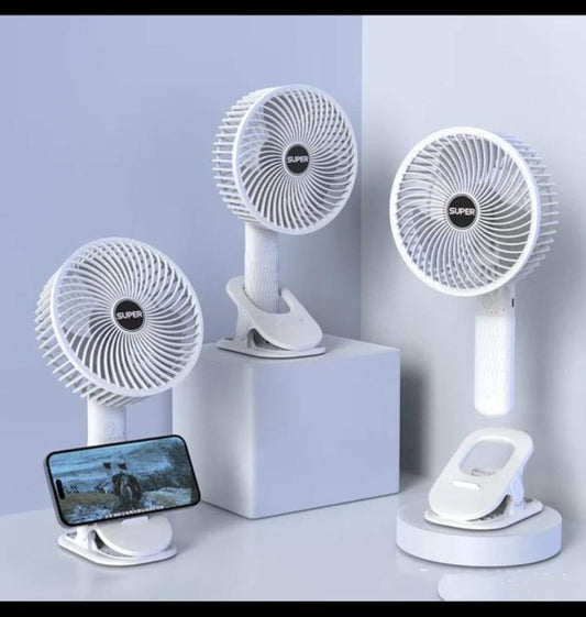 New Portable 3 Gears Rechargeable Desktop Fan