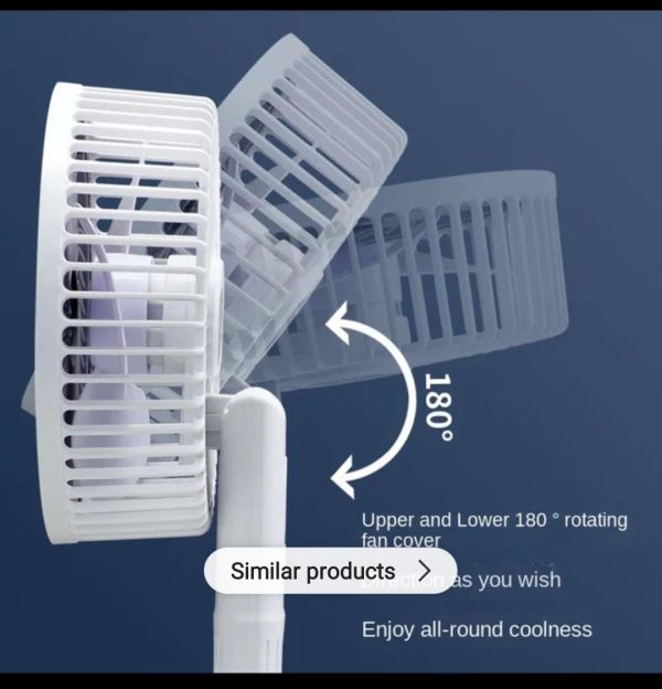 New Portable 3 Gears Rechargeable Desktop Fan