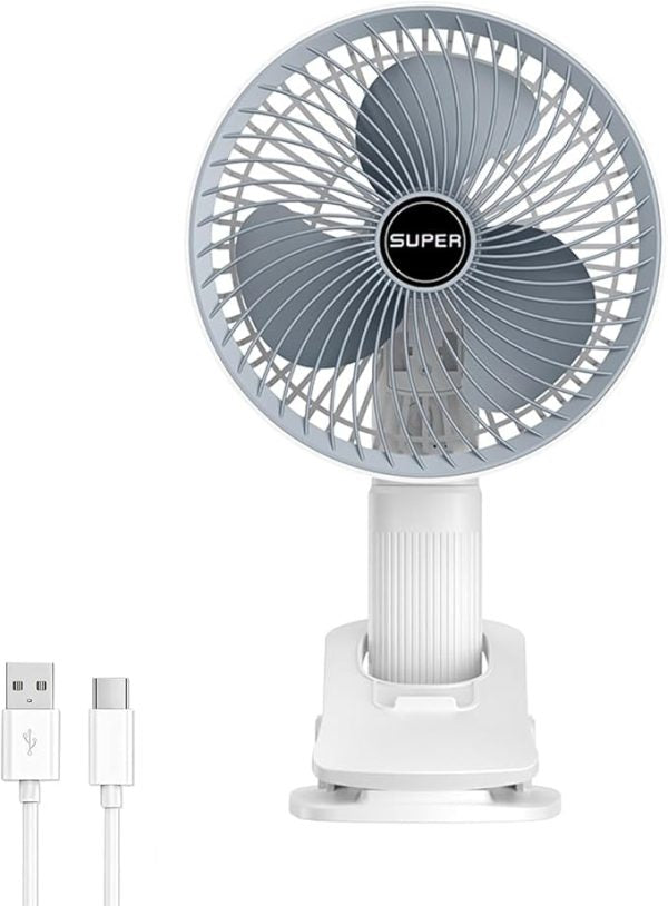 New Portable 3 Gears Rechargeable Desktop Fan