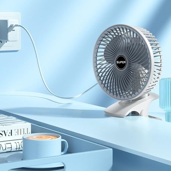 New Portable 3 Gears Rechargeable Desktop Fan